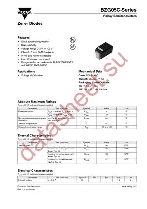 BZG05C30TR datasheet  